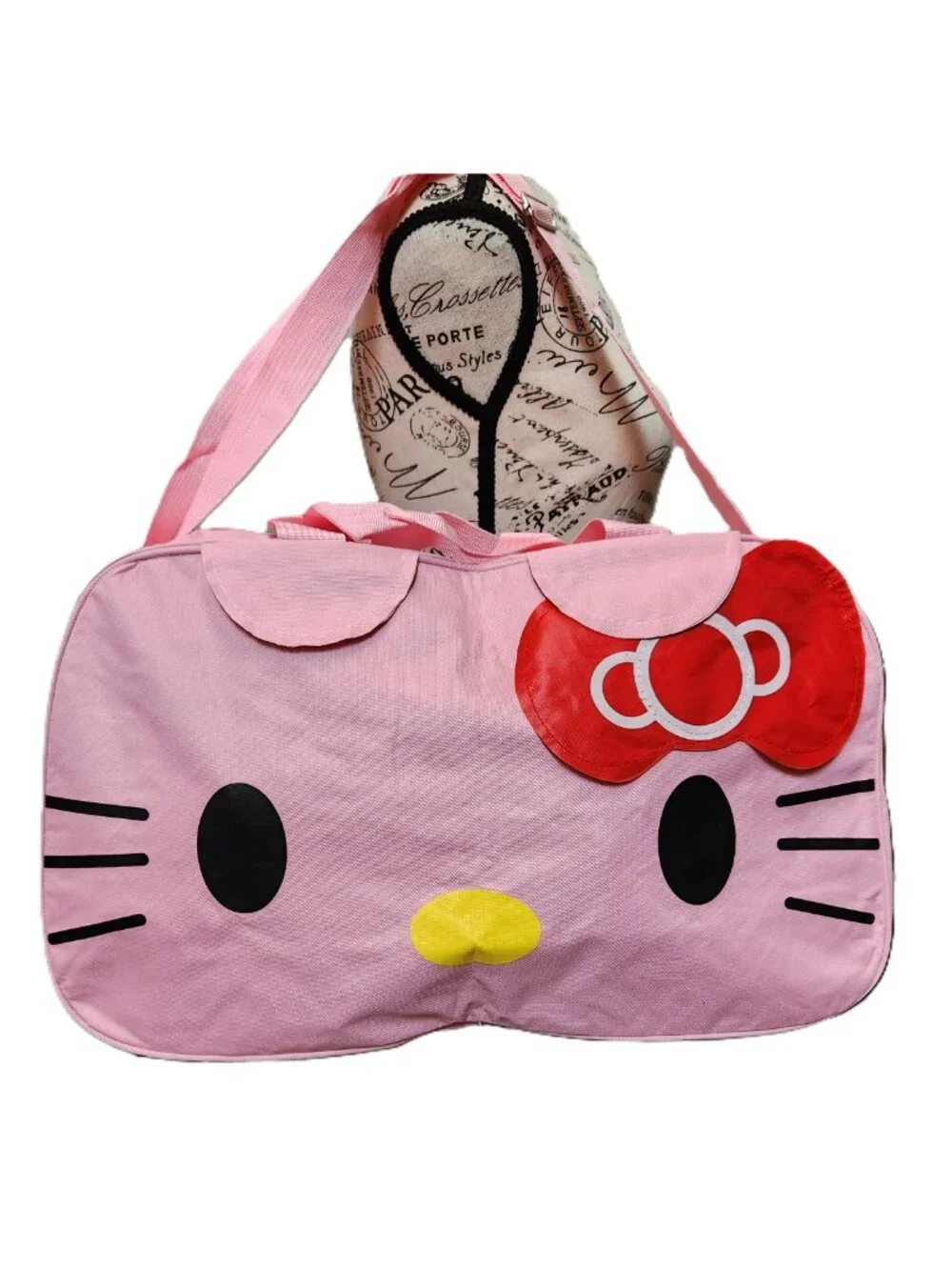 HELLO KITTY Extra Large Duffle Tote Bag Pink - NEW NWOT